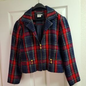 Vintage Cynthia Howie houndstooth blazer